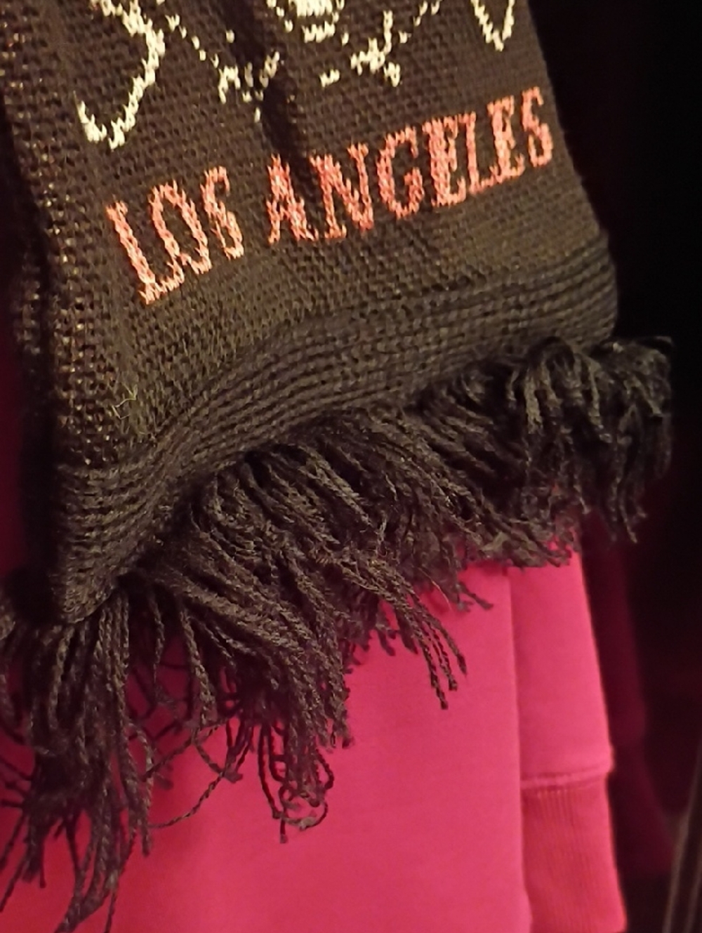 LAFC Guns N Roses Knit Black Orange Scarf 2021 BMO Stadium Were F'n Back Tour - Picture 7 of 8